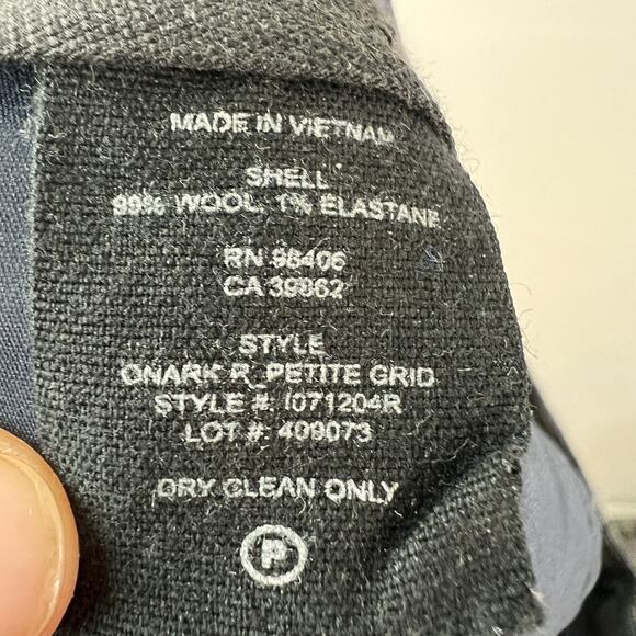 THEORY Blue Dress Pants Wool Pleated Straight Leg Formal Business Oxford Size 2 - Picture 7 of 8